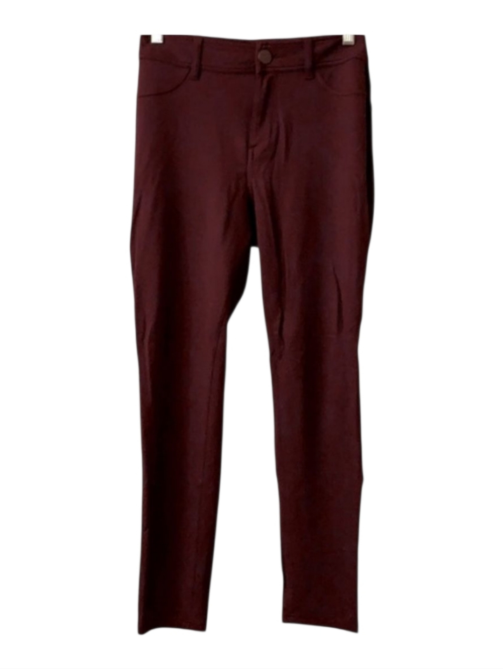 Seven7 Women's Skinny Pants - Deep Burgundy